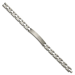 Chisel Titanium Brushed and Polished 8.5 inch ID Bracelet TBB121-8.5