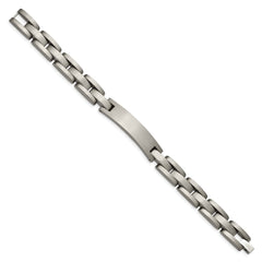 Chise Titanium Brushed 8.75 inch ID Bracelet TBB122-8.75