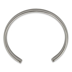 Chisel Titanium Polished Cuff Bangle TBB147