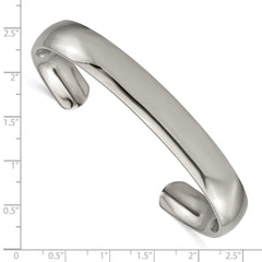Chisel Titanium Polished Cuff Bangle TBB147