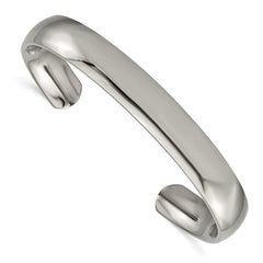Chisel Titanium Polished Cuff Bangle TBB147