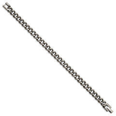 Chisel Titanium Polished 7.5mm 8.5 inch Curb Chain TBB186-8.5