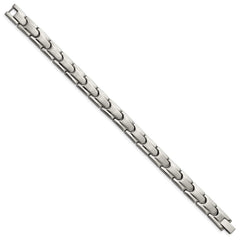 Chisel Titanium Brushed and Polished 8.5 inch Link Bracelet TBB2787-8.5