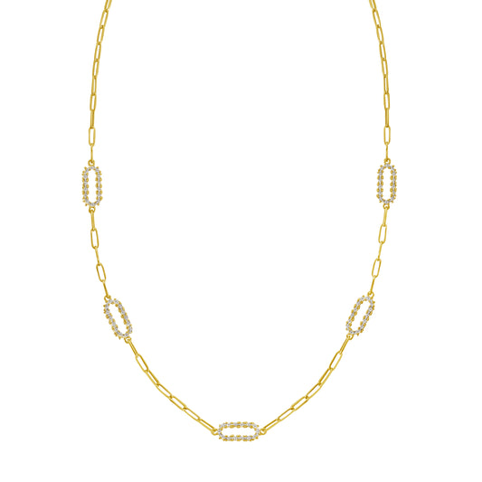 Two-tone Gold Combination Diamon&apos;oro Collection Necklace