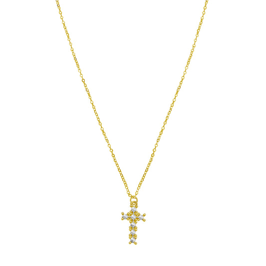 Two-tone Gold Diamond Cut/ Textured Diamon&apos;oro Collection Necklace