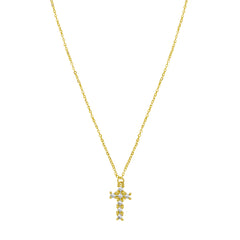 Two-tone Gold Diamond Cut/ Textured Diamon&apos;oro Collection Necklace