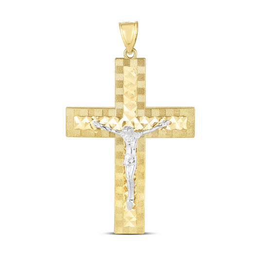 Parkplace Jewelers 14k-two-tone-cross-pendant-tpd3746