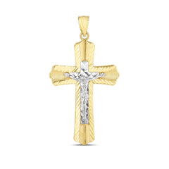 Parkplace Jewelers 14k-two-tone-cross-pendant-tpd3748