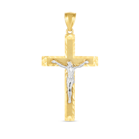 Parkplace Jewelers 14k-two-tone-cross-pendant-tpd3753