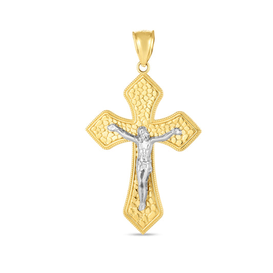 Parkplace Jewelers 14k-two-tone-cross-pendant-tpd3754