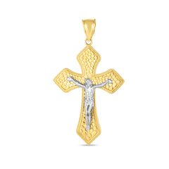 Parkplace Jewelers 14k-two-tone-cross-pendant-tpd3754