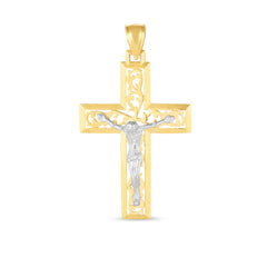 Parkplace Jewelers 14k-two-tone-cross-pendant-tpd3759