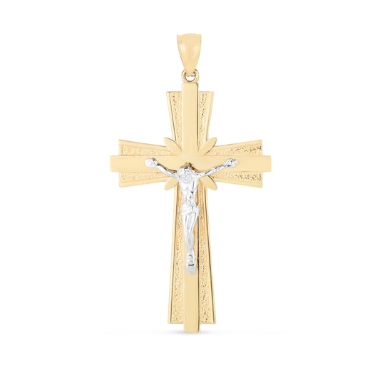 Parkplace Jewelers 14k-two-tone-cross-pendant-tpd3761
