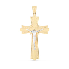 Parkplace Jewelers 14k-two-tone-cross-pendant-tpd3761