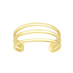 Yellow Gold Polished Toe Rings Ring
