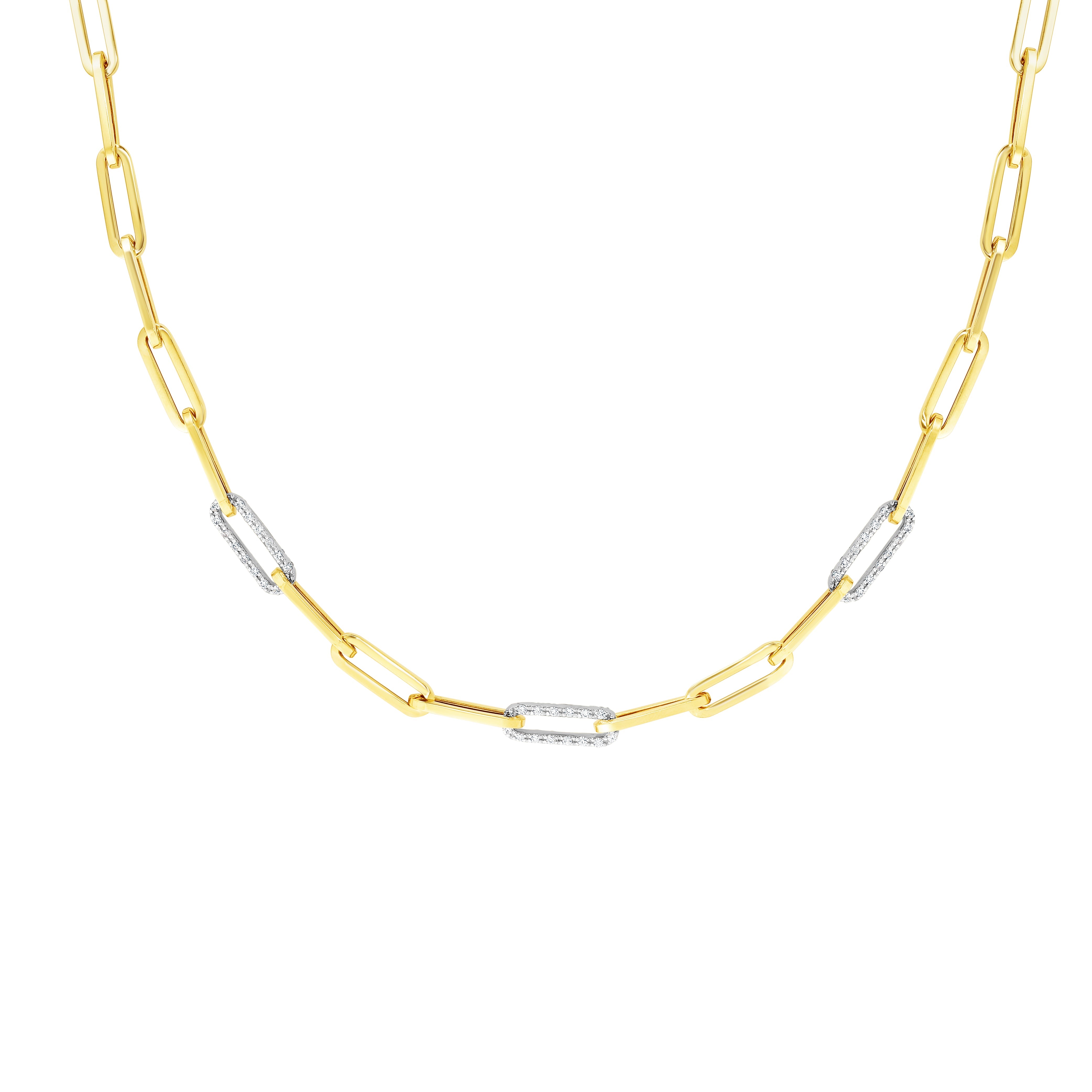 Parkplace Jewelers 14k-96ct-diamond-paperclip-bracelet-trc13772