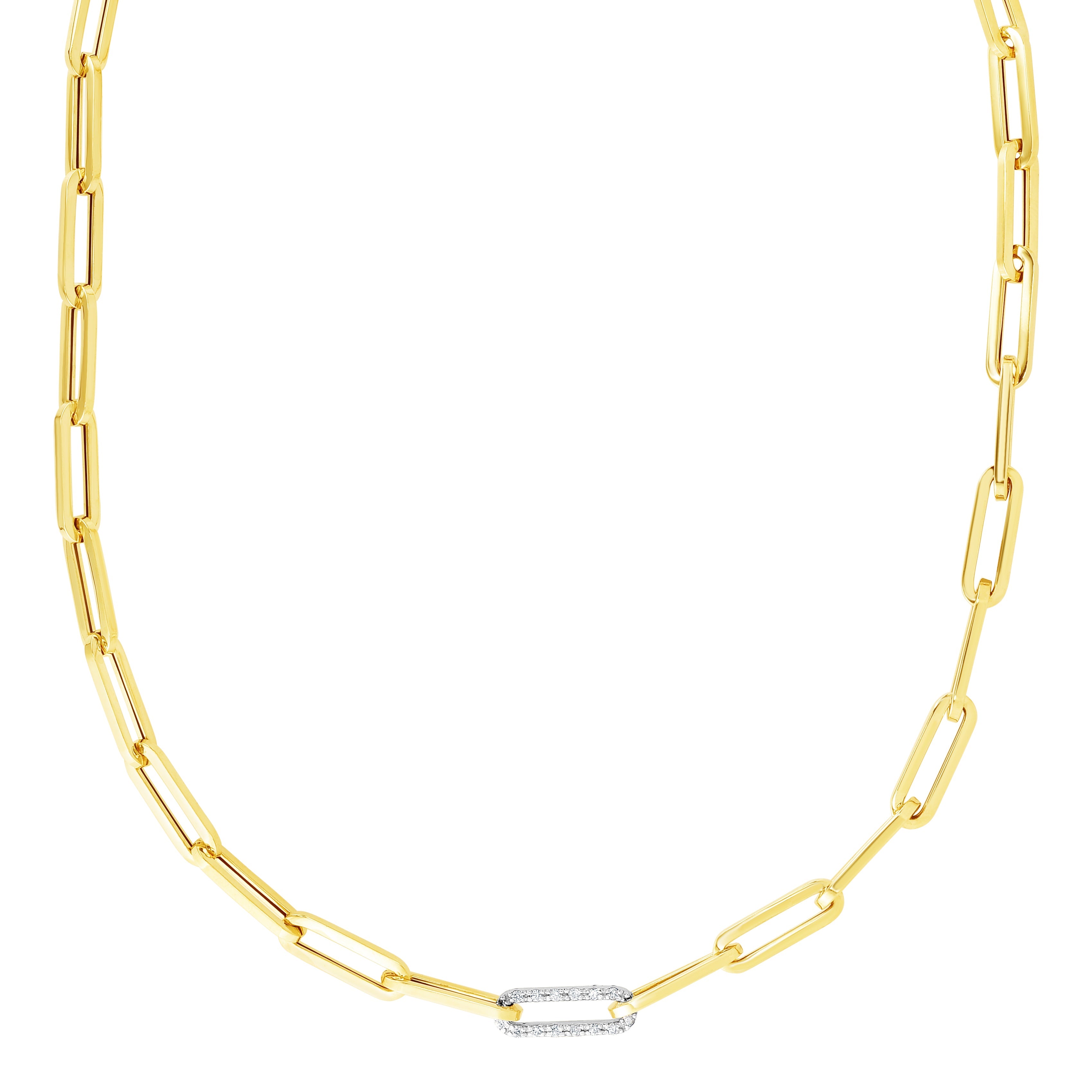 Parkplace Jewelers 14k-32ct-diamond-paperclip-bracelet-trc13775
