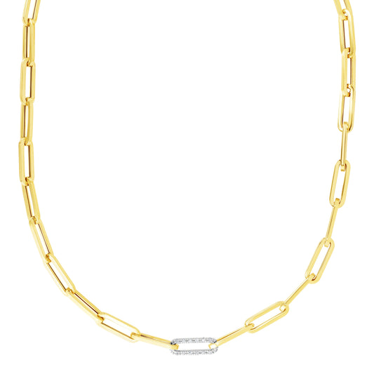 Parkplace Jewelers 14k-32ct-diamond-paperclip-bracelet-trc13775