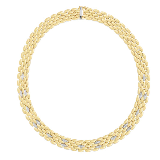 Parkplace Jewelers 14k-gold-12mm-diamond-panther-necklace-trc14280
