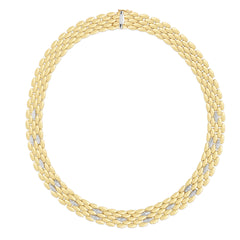 Parkplace Jewelers 14k-gold-12mm-diamond-panther-necklace-trc14280