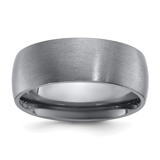 Chisel Tantalum Brushed 8mm Band