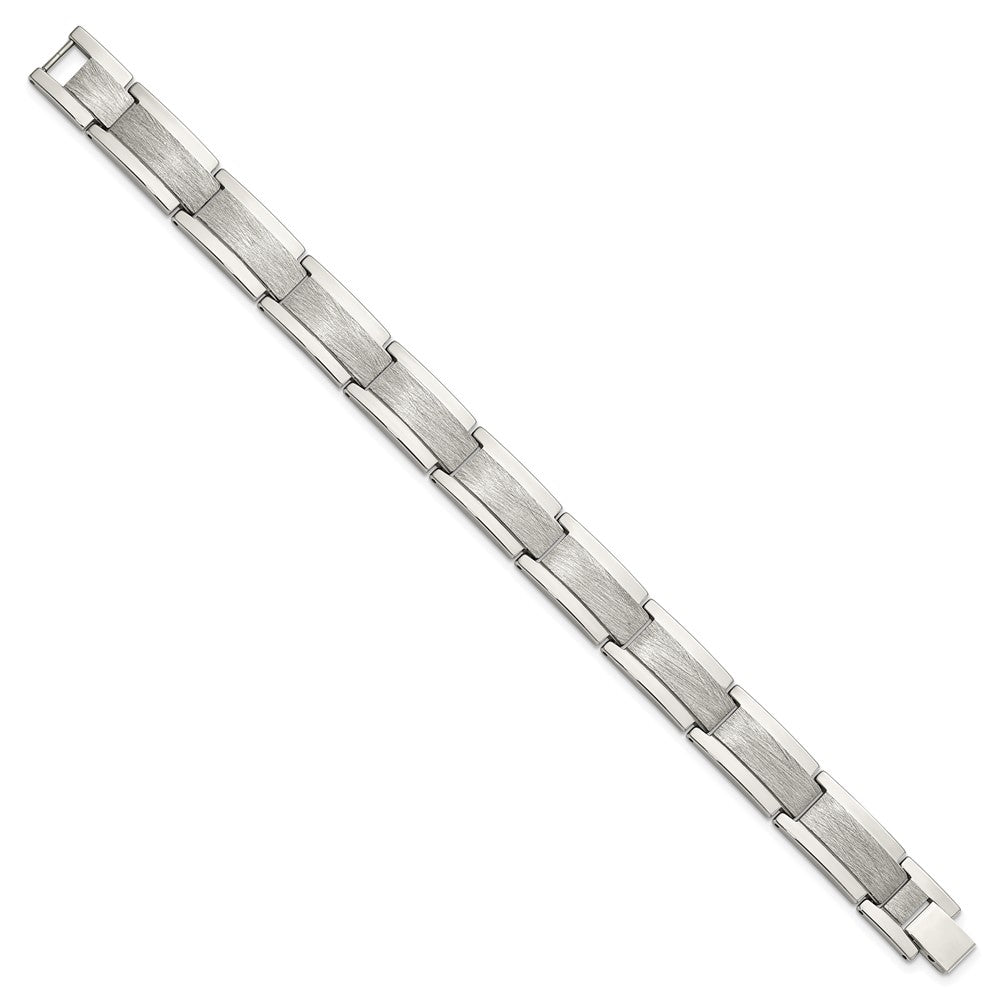 Chisel Tungsten Polished and Satin 8.25 inch Bracelet TUB121-8.5