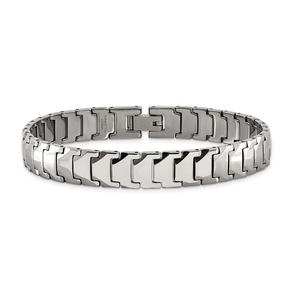 Chisel Tungsten Polished 9 inch Bracelet TUB132-9