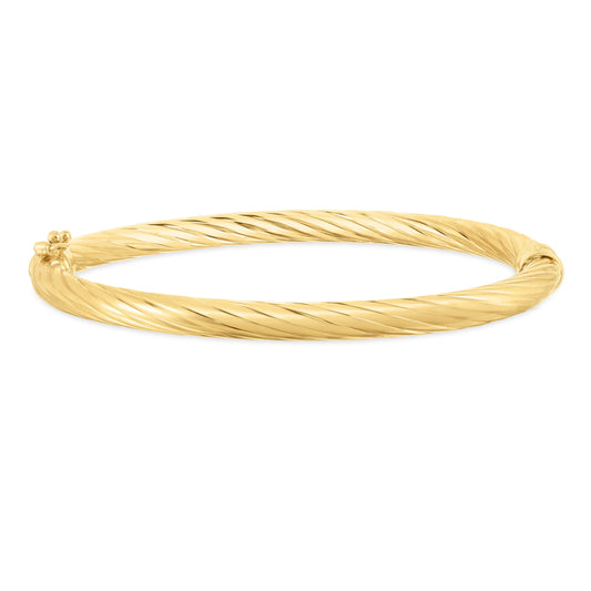 Parkplace Jewelers 14k-yellow-gold-twist-bangle-tw5