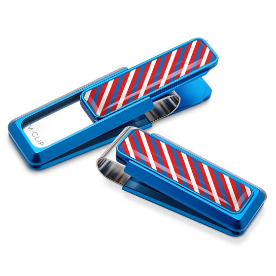 MClip Red, White & Blue Rep2  Money Clip UV2-BLA-REP2