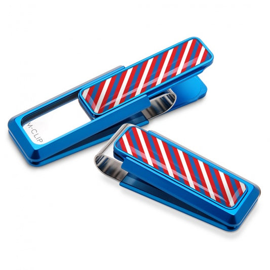 MClip Red, White & Blue Rep2  Money Clip UV2-BLA-REP2