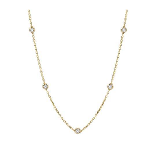 Diamond Station Necklace