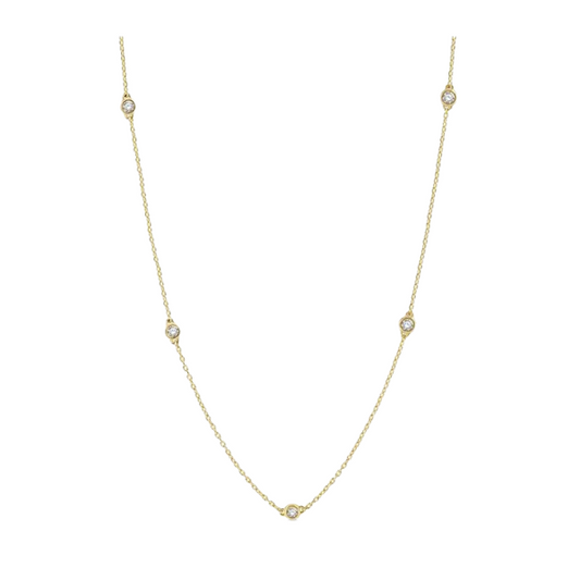 Diamond Station Necklace