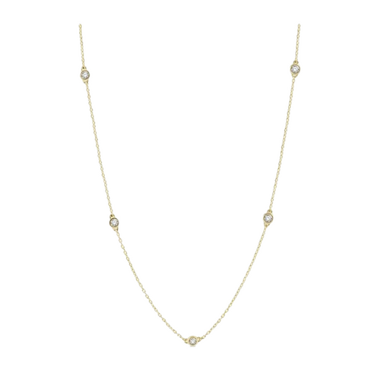 Diamond Station Necklace
