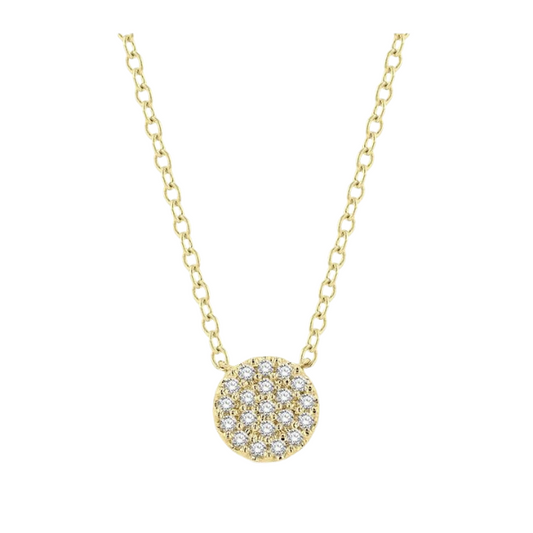 Disc Petite Diamond Fashion Pendant