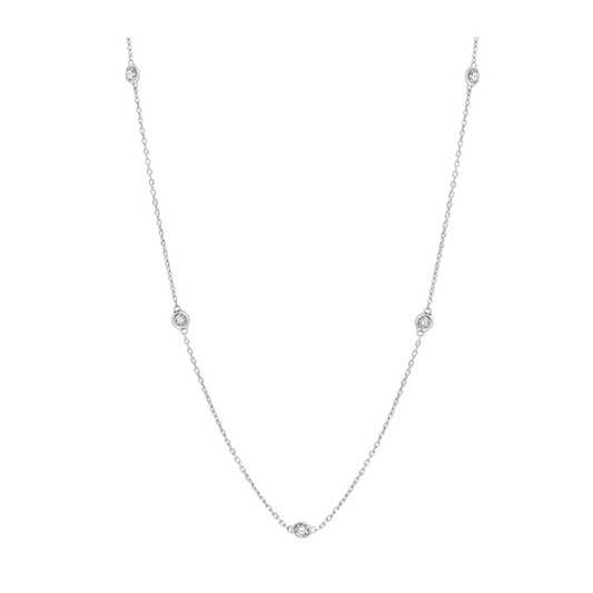 Diamond Station Necklace