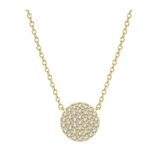 Disc Petite Diamond Fashion Pendant