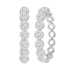 Lovebright Essential Diamond Hoop Earrings