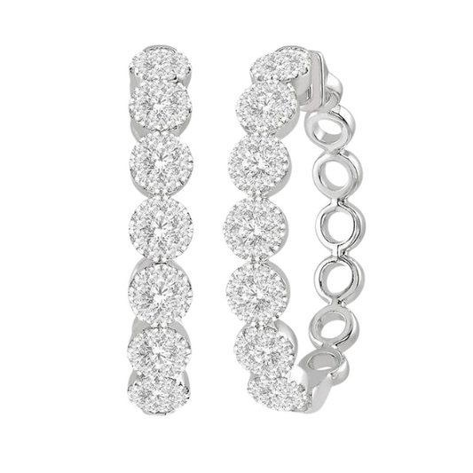 Lovebright Essential Diamond Hoop Earrings