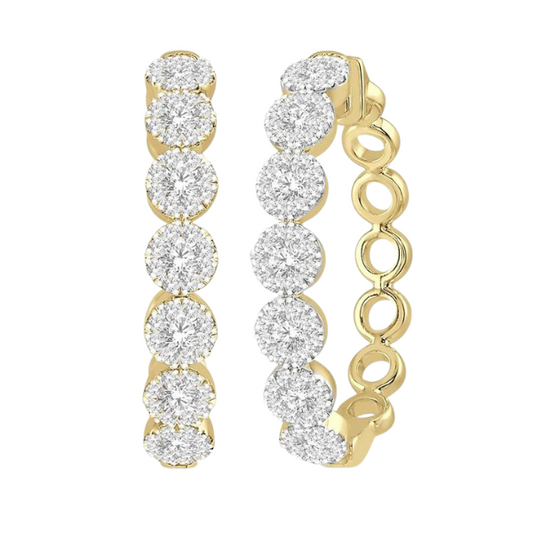 Lovebright Essential Diamond Hoop Earrings