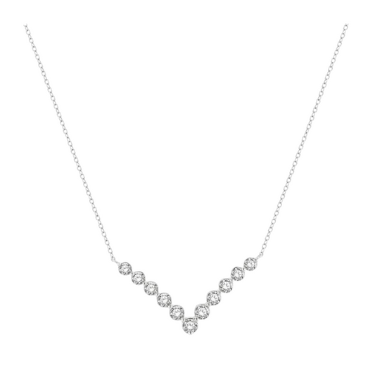 Chevron Diamond Necklace