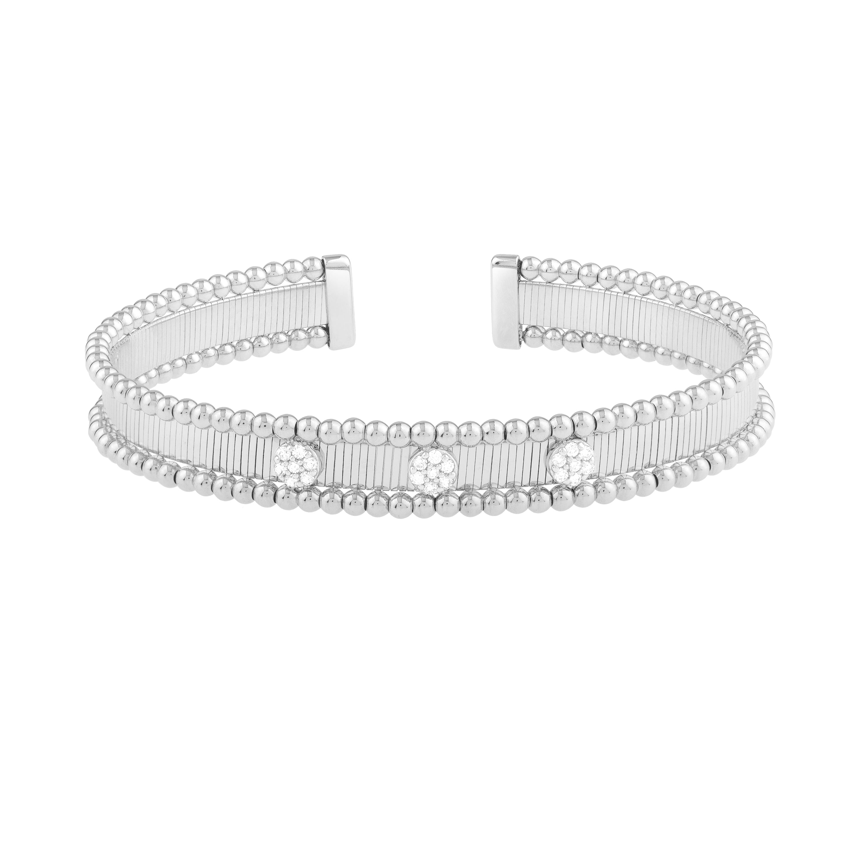 Royal Chain 14K Pallina Diamond Bangle  WB10221