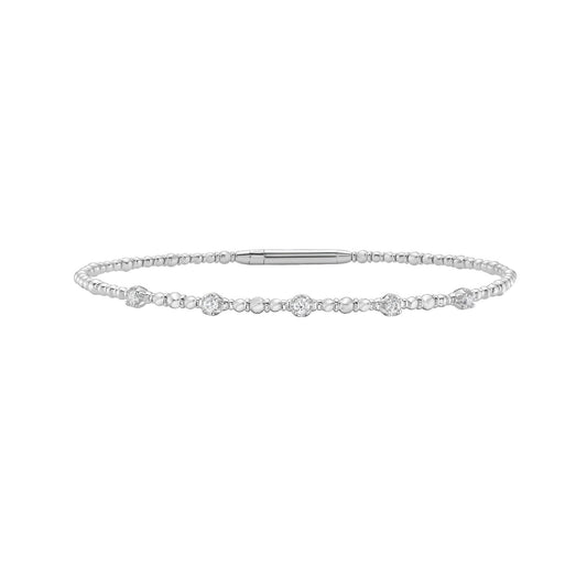White Gold Polished  Bracelet