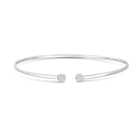 Parkplace Jewelers 14k-gold-diamond-cluster-cuff-bangle-wbg3243