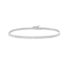 White Gold Diamond Cut/ Textured  Bracelet