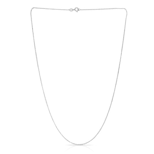 White Gold Diamond Cut/ Textured Children&apos;s Jewelry Necklace