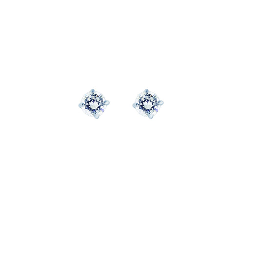 Parkplace Jewelers 14k-gold-4mm-round-cz-stud-earring-cz104