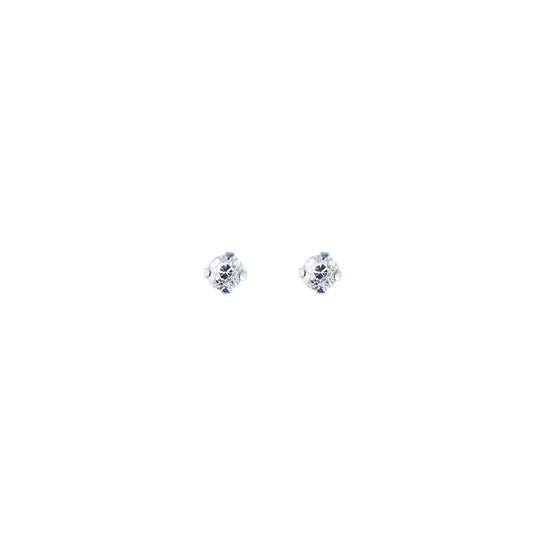White Gold Polished Children&apos;s Jewelry Earring