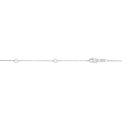 White Gold Polished Double Extendable Box Necklace