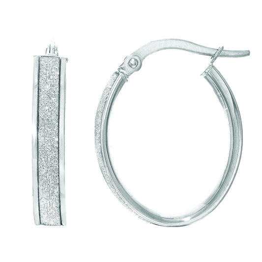 White Gold Glitter Glitter Earrings Earring