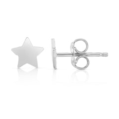 White Gold Polished Fashion Stud Earrings Earring